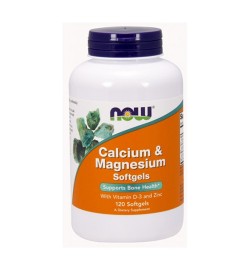 Calcium-Magnesium + D 120 softgels NOW